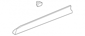Door trim lower front left GMC Terrain 10-17 structure