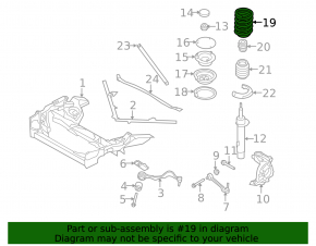Rear left spring BMW 3 E90 E92 07-12