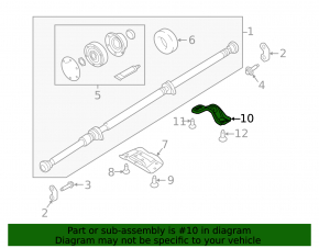 Bracket propeller shaft Volvo XC90 16-23 T5, T6 rear