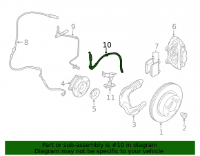 Brake hose front left BMW 3 F30 12-18