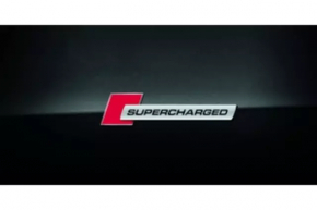 SUPERCHARGED emblem left wing Audi A6 C7 12-18