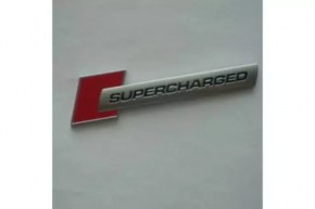SUPERCHARGED emblem left wing Audi A6 C7 12-18