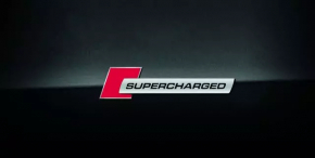 SUPERCHARGED emblem left wing Audi A6 C7 12-18