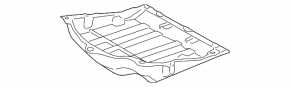 Rear underbody protection Lexus GS300 GS350 GS430 GS450h 06-08