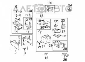 Wood cup holder panel for the 2010 Toyota Highlander