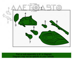Right headlight for VW Beetle 12-16 with trim