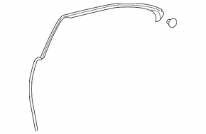Upper rear right door seal for Lexus LS460 LS600h 07-17
