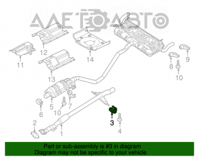 Left center intake pipe bracket Chrysler 200 15-17