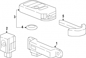 Smart Honda Accord 23-24 5-button key, type 2, second