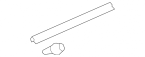 Rear left door seal Honda Insight 19-22 lower