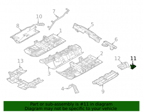 Rear left protection Nissan Rogue 21-24