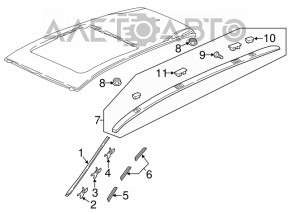 Roof rails 2pcs Honda CRV 17-22