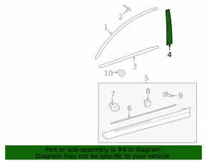 Front right side door trim for Lexus NX 22-25