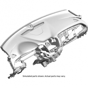 Torpedo front panel with AIRBAG Chevrolet Malibu 19- black