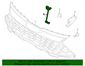 Right radiator grill bracket for Kia Sportage 23-25