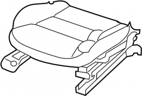 Left passenger seat runner for Infiniti QX30 17-20
