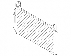 Air conditioner radiator condenser Hyundai Sonata 15-17 1.6T TYC