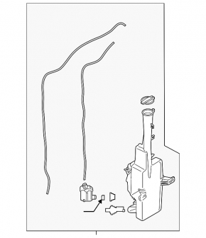 Hyundai Palisade 20-25 Windshield Washer Reservoir