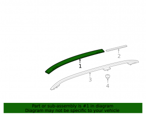 Roof lining front right Mercedes GLS-class X166 13-19 under roof rails, under panorama