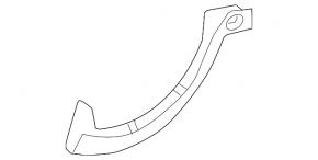 Trunk lid hinge trim left Mercedes C-class W205 15-21