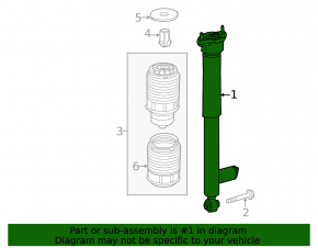 Rear left shock absorber Mercedes CLS-class C218 15-17