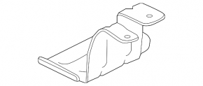 Automatic transmission oil cooler bracket Jaguar F-Pace X761 17-