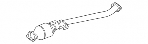 Exhaust line middle part with catalytic converter Toyota Highlander 20 3.5