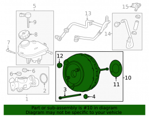Vacuum booster Chevrolet Malibu 13-16