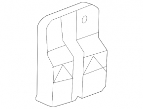 Rear Bumper Bracket Lower Left Chevrolet Impala 14-20