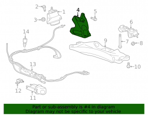 Engine bracket right Chevrolet Camaro 16-23 2.0T