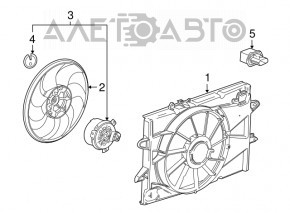 GMC Terrain 10-17 2.4 Cooling Fan Impeller