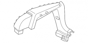 Right trunk arch trim trim panel VW Taos 22-25
