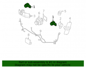Volvo XC60 22-24 Front Bumper Parking Sensor (Internal)