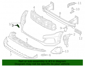 Audi Q8 24-26 front bumper towing hook cap
