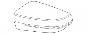 Left mirror cover for BMW 7 G11 G12 21-22