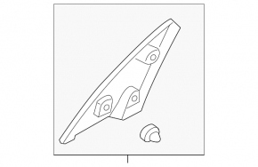 Corner of the front right door Subaru XV Crosstrek 13-17
