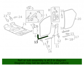 Illuminated front right door sill plate for Lexus RX300 RX330 RX350 RX400h 04-08, black