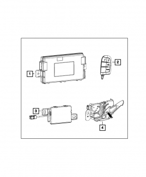 KEYLESS ENTRY ANTENNA Dodge Charger 15-20 rest