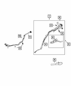 Jeep Grand Cherokee WL 22-25 PHEV Fuel Filler Neck