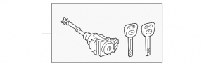 Front left lock cylinder Lexus RX350 RX450h 10-15
