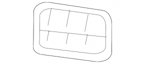 Ventilation shield left Infiniti Q50 14-24