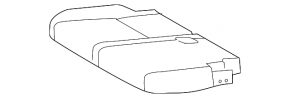 Rear seat, 3rd row, Toyota Highlander 14-19, dark gray cloth