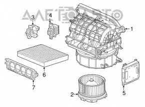 Motor heater fan Honda Accord 18-22