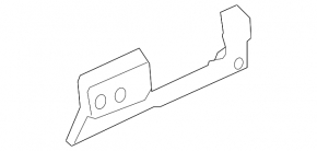 Bracket for mounting the driver's knee pad VW Touareg 11-17