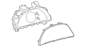 Lexus ES300h Instrument Cluster 22-25
