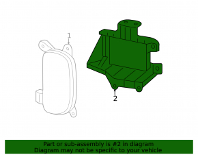 Blind Spot Sensor Bracket Left Kia Sorento 14-15 Rest