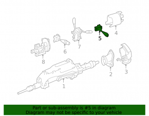 Mercedes X164 GL steering column switch