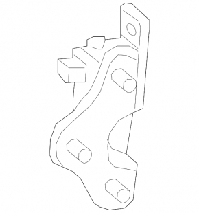 Door hinge lower rear left Mercedes GLS-class X166 13-19
