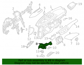 Front panel trim for driver's footwell Mercedes W213 E 17-20 black