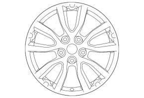 Wheel disk R17 x 7J 5*114.3 Nissan Rogue Sport 20-22 light curb